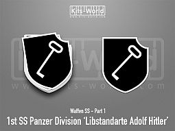 Kitsworld SAV Sticker - Waffen SS - 1st SS Panzer Division 'Liebstandarte Adolf Hitler' 